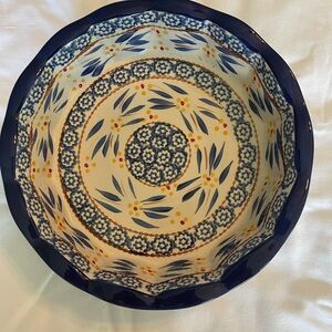 Temptations Blue and Yellow Floral Bakeware